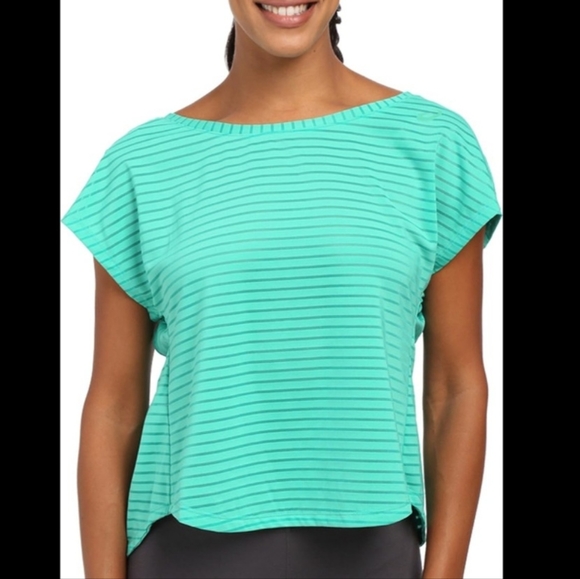 NEW tags ASICS Studio Cleo Pop Double Wrap Short Sleeve T-Shirt - Picture 1 of 9